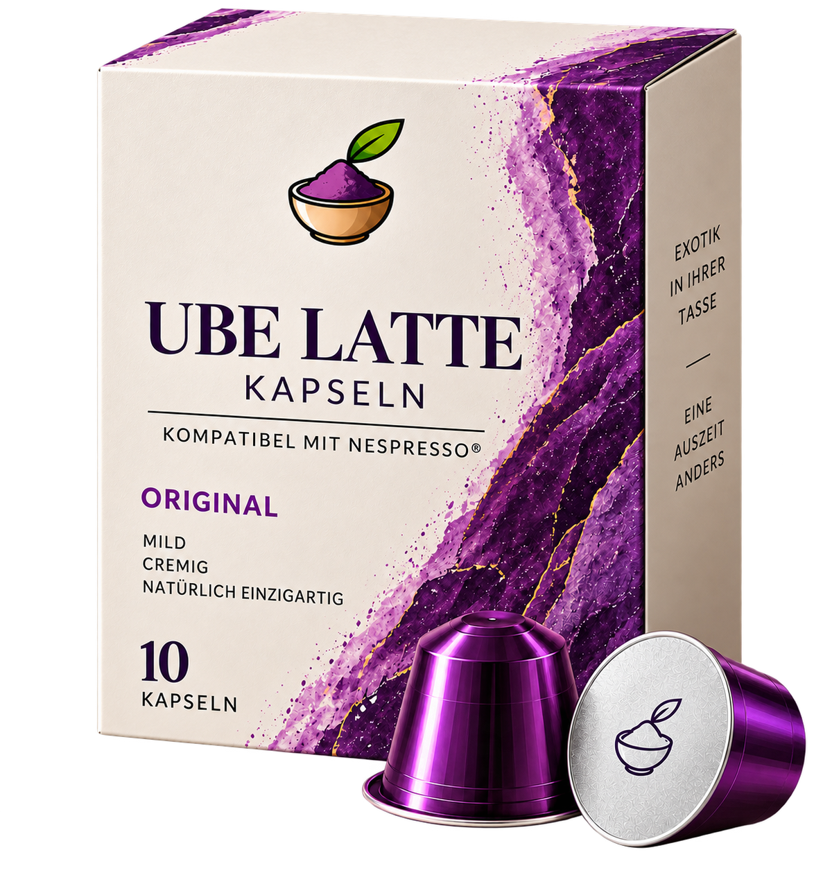 Ube-Latte-Kapseln  kompatibel mit Nespresso®